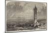 The War, Vienna, with the Monument of the Spinnerin Am Kreuz-null-Mounted Giclee Print