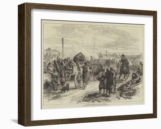 The War, Wounded Servians Leaving Alexinatz-null-Framed Giclee Print
