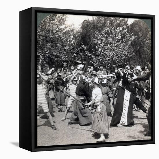 The Warlike Spirit of the Japanese Youth, Tokyo, Japan, 1896-Underwood & Underwood-Framed Premier Image Canvas