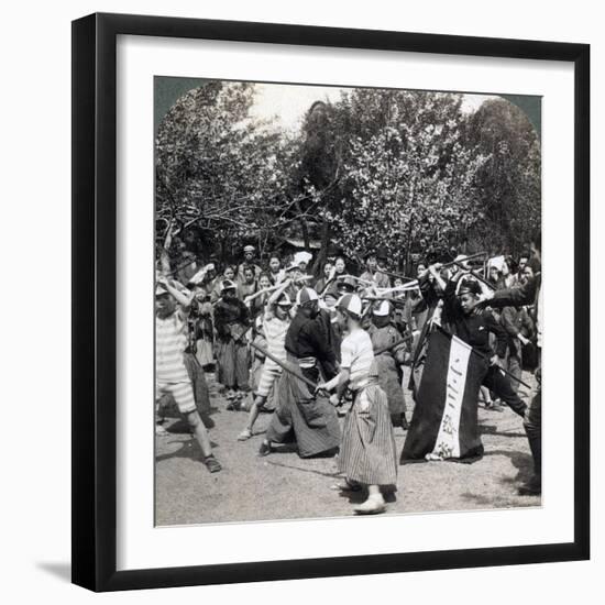 The Warlike Spirit of the Japanese Youth, Tokyo, Japan, 1896-Underwood & Underwood-Framed Photographic Print