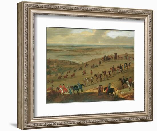 The Warren Hill, Newmarket (Oil on Canvas)-John Wootton-Framed Giclee Print