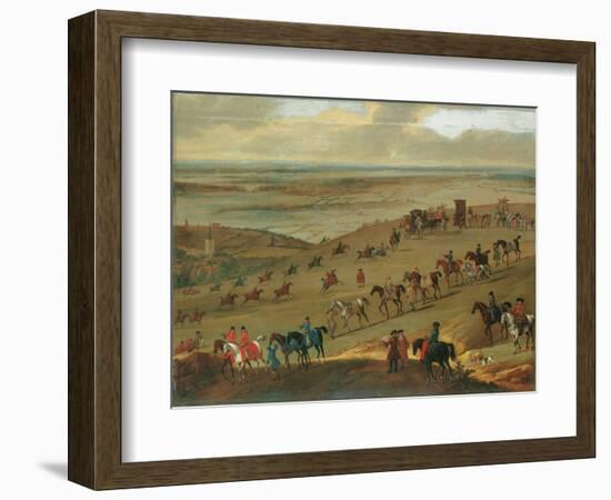 The Warren Hill, Newmarket (Oil on Canvas)-John Wootton-Framed Giclee Print