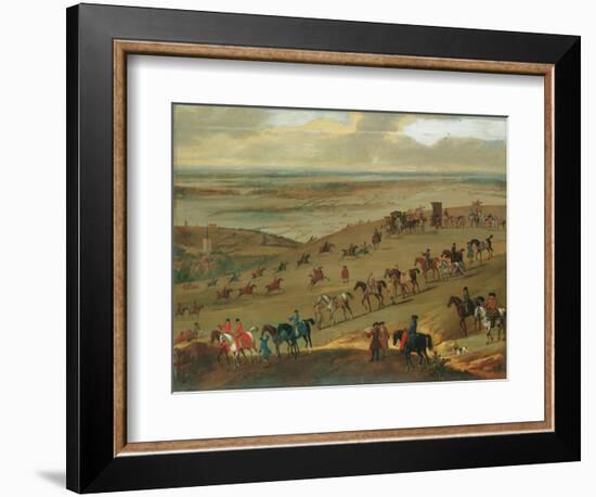 The Warren Hill, Newmarket (Oil on Canvas)-John Wootton-Framed Giclee Print