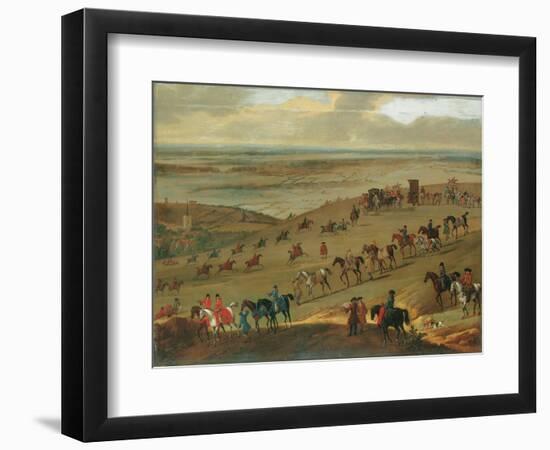 The Warren Hill, Newmarket (Oil on Canvas)-John Wootton-Framed Giclee Print