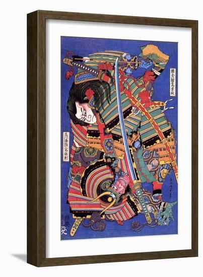 The Warrior Kengoro-Katsushika Hokusai-Framed Giclee Print