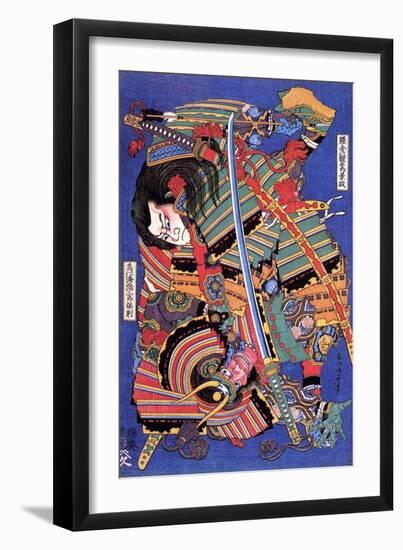 The Warrior Kengoro-Katsushika Hokusai-Framed Giclee Print