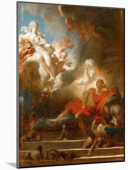 The Warrior's Dream of Love-Jean-Honoré Fragonard-Mounted Giclee Print