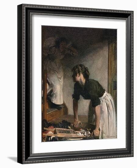 The Wash-House, 1905,-William Newenham Montague Orpen-Framed Giclee Print