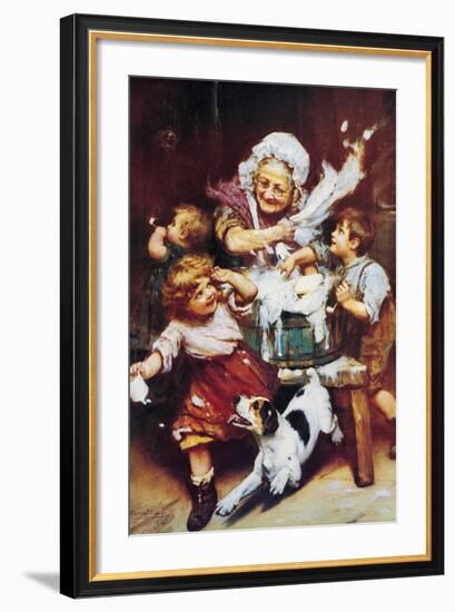 The Wash Tub-Arthur John Elsley-Framed Art Print