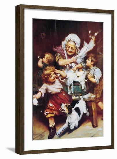 The Wash Tub-Arthur John Elsley-Framed Art Print