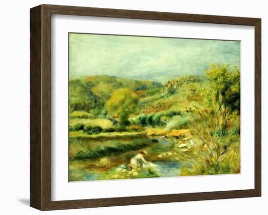 The Washerwoman, C.1891-Pierre-Auguste Renoir-Framed Giclee Print