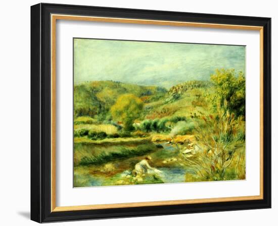 The Washerwoman, C.1891-Pierre-Auguste Renoir-Framed Giclee Print