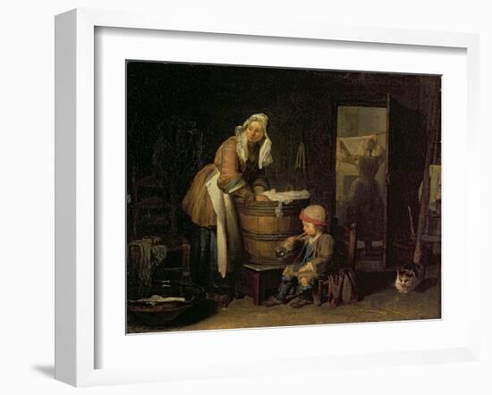 The Washerwoman-Jean-Baptiste Simeon Chardin-Framed Giclee Print