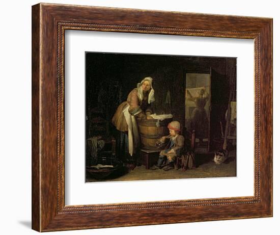 The Washerwoman-Jean-Baptiste Simeon Chardin-Framed Giclee Print