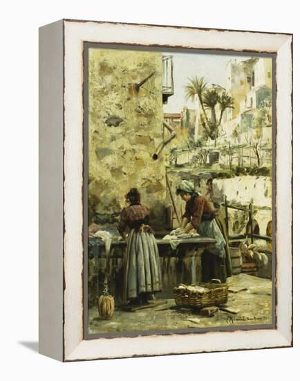 The Washerwomen, 1906-Peder Mork Monsted-Framed Premier Image Canvas