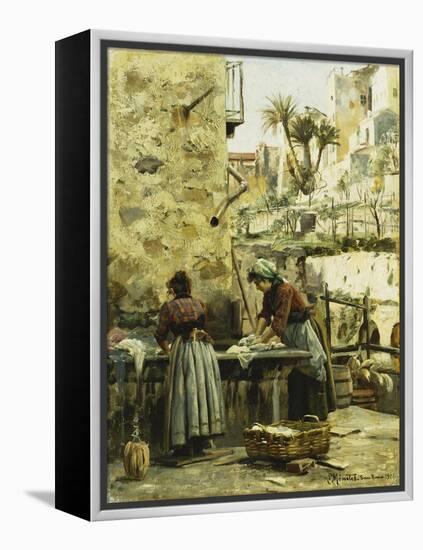 The Washerwomen-Peder Mork Monsted-Framed Premier Image Canvas