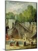 The Washerwomen-Hubert Robert-Mounted Giclee Print