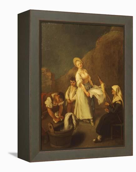 The Washerwomen-Pietro Longhi-Framed Premier Image Canvas