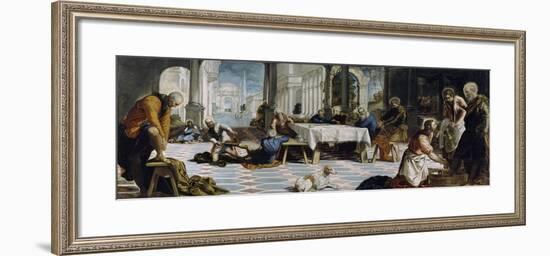 The Washing of the Feet, c.1547-Jacopo Robusti Tintoretto-Framed Giclee Print