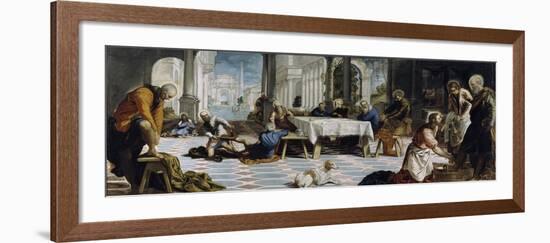 The Washing of the Feet, c.1547-Jacopo Robusti Tintoretto-Framed Giclee Print