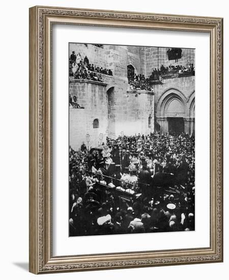 The Washing of the Feet, Church of the Holy Sepulchre, Jerusalem-null-Framed Giclee Print