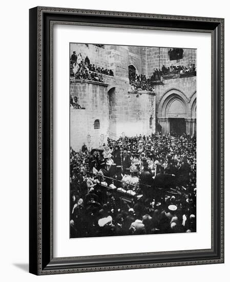 The Washing of the Feet, Church of the Holy Sepulchre, Jerusalem-null-Framed Giclee Print