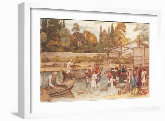 The Washing Place-John Roddam Spencer Stanhope-Framed Giclee Print