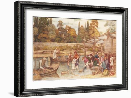 The Washing Place-John Roddam Spencer Stanhope-Framed Giclee Print