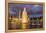 The Washington Monument Lit Up at Night as Seen from the World War Ii Monument-Michael Nolan-Framed Premier Image Canvas