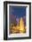 The Washington Monument Lit Up at Night as Seen from the World War Ii Monument-Michael Nolan-Framed Photographic Print