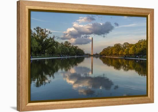 The Washington Monument with Reflection as Seen from the Lincoln Memorial-Michael Nolan-Framed Premier Image Canvas