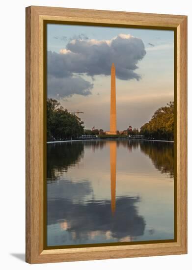 The Washington Monument with Reflection as Seen from the Lincoln Memorial-Michael Nolan-Framed Premier Image Canvas