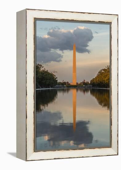 The Washington Monument with Reflection as Seen from the Lincoln Memorial-Michael Nolan-Framed Premier Image Canvas