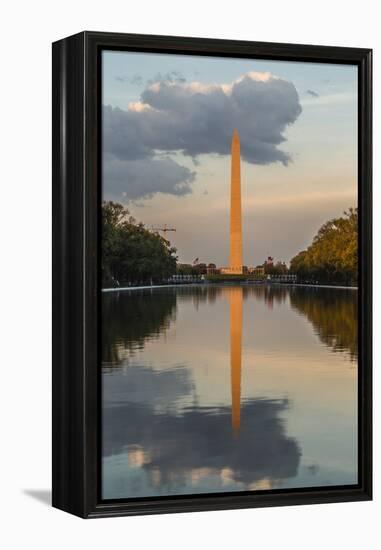 The Washington Monument with Reflection as Seen from the Lincoln Memorial-Michael Nolan-Framed Premier Image Canvas