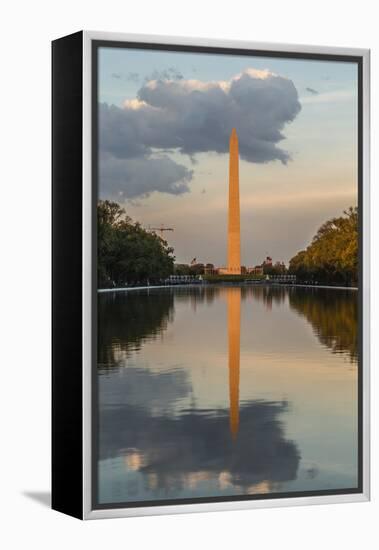 The Washington Monument with Reflection as Seen from the Lincoln Memorial-Michael Nolan-Framed Premier Image Canvas