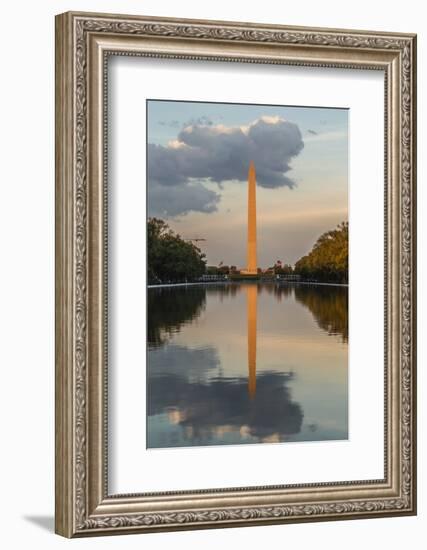 The Washington Monument with Reflection as Seen from the Lincoln Memorial-Michael Nolan-Framed Photographic Print