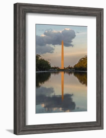 The Washington Monument with Reflection as Seen from the Lincoln Memorial-Michael Nolan-Framed Photographic Print