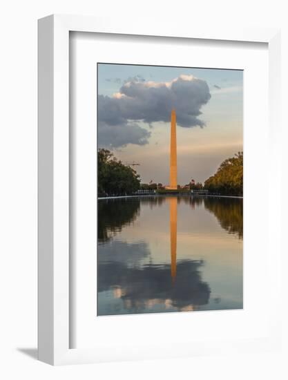 The Washington Monument with Reflection as Seen from the Lincoln Memorial-Michael Nolan-Framed Photographic Print