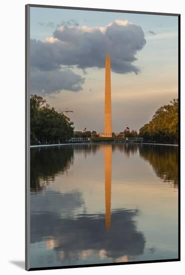 The Washington Monument with Reflection as Seen from the Lincoln Memorial-Michael Nolan-Mounted Photographic Print