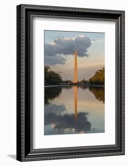 The Washington Monument with Reflection as Seen from the Lincoln Memorial-Michael Nolan-Framed Photographic Print