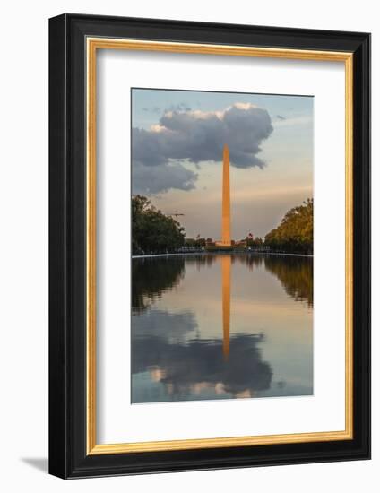 The Washington Monument with Reflection as Seen from the Lincoln Memorial-Michael Nolan-Framed Photographic Print