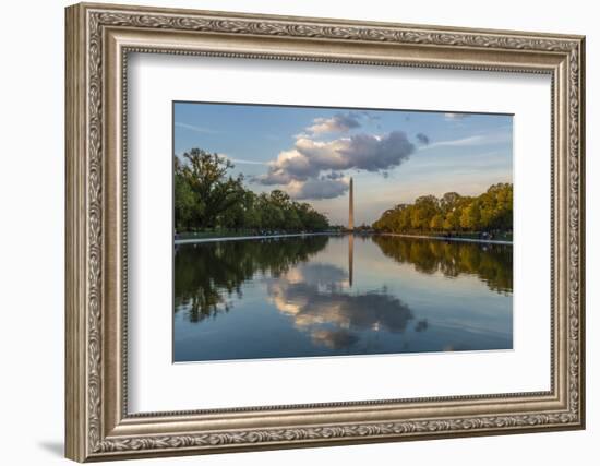 The Washington Monument with Reflection as Seen from the Lincoln Memorial-Michael Nolan-Framed Photographic Print