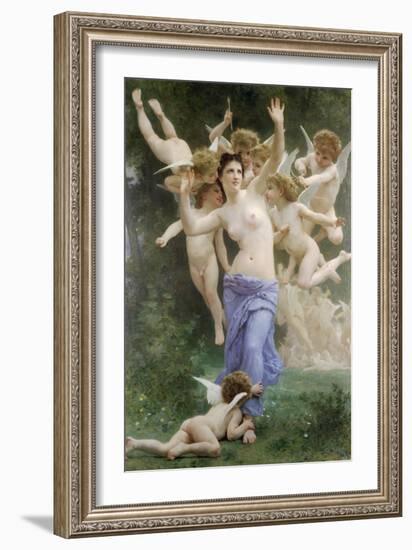 The Wasps Nest-William Adolphe Bouguereau-Framed Art Print