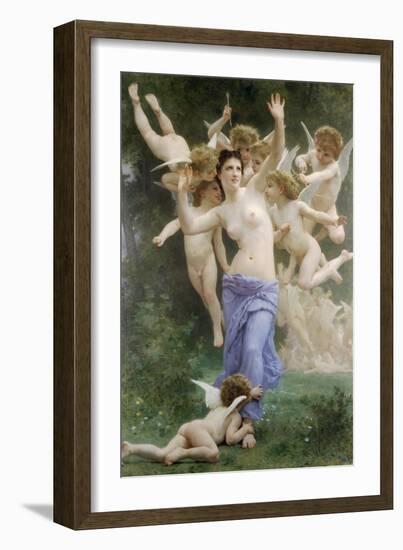 The Wasps Nest-William Adolphe Bouguereau-Framed Art Print