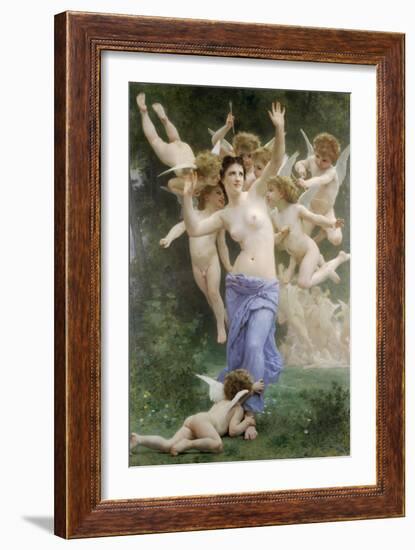 The Wasps Nest-William Adolphe Bouguereau-Framed Art Print