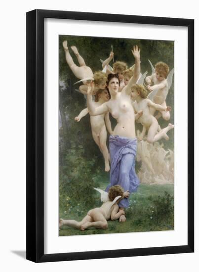 The Wasps Nest-William Adolphe Bouguereau-Framed Art Print