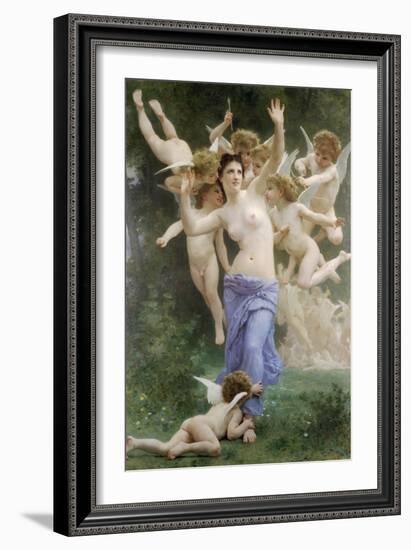 The Wasps Nest-William Adolphe Bouguereau-Framed Art Print