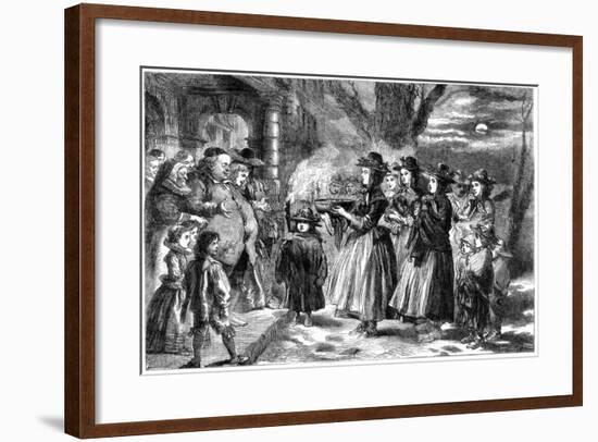 The Wassail Bowl, 1860-John Gilbert-Framed Giclee Print
