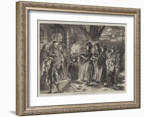 The Wassail Bowl-Sir John Gilbert-Framed Giclee Print