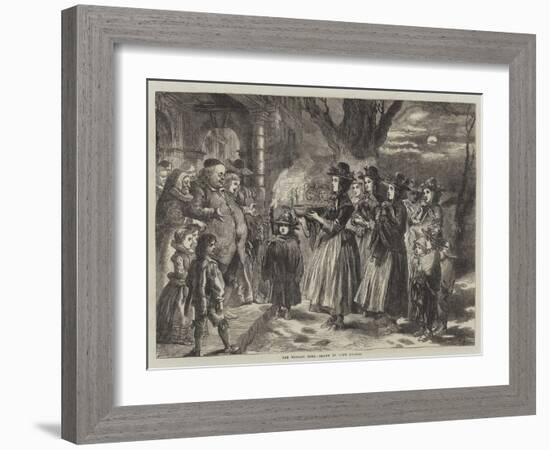 The Wassail Bowl-Sir John Gilbert-Framed Giclee Print